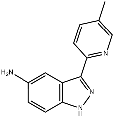 3-(5-methylpyridin-2-yl)-1H-indazol-5-amine Struktur