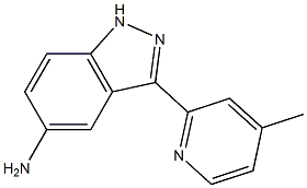 3-(4-methylpyridin-2-yl)-1H-indazol-5-amine Struktur