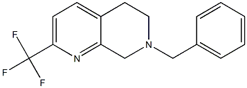 7-benzyl-2-(trifluoroMethyl)-5,6,7,8-tetrahydro-1,7-naphthyridine Struktur