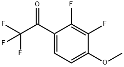 1-(2,3-difluoro-4-Methoxyphenyl)-2,2,2-trifluoroethanone Struktur