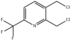 2,3-bis(chloroMethyl)-6-(trifluoroMethyl)pyridine Struktur