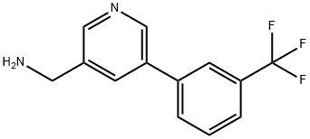 (5-(3-(trifluoromethyl)phenyl)pyridin-3-yl)methanamine Struktur