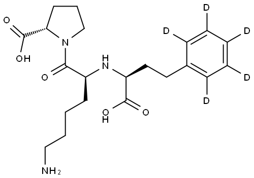 (S)Lisinopril-D5 Struktur