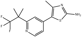 2-ThiazolaMine, 4-Methyl-5-[2-(2,2,2-trifluoro-1,1-diMethylethyl)-4-pyridinyl]- Struktur