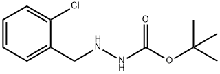 tert-butyl 2-(2-chlorobenzyl)hydrazinecarboxylate Struktur