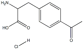 3-(4-acetylphenyl)-2-aMinopropanoic acid hydrochloride Struktur