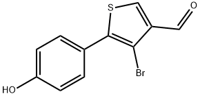 4-BroMo-5-(4-hydroxyphenyl)thiophene-3-carbaldehyde