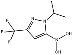 1-isopropyl-3-(trifluoroMethyl)pyrazole-5-boronic acid Struktur