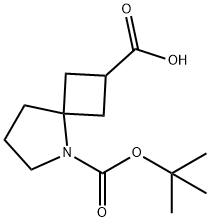 5-Boc-5-Aza-spiro[3.4]octane-2-carboxylic acid Struktur