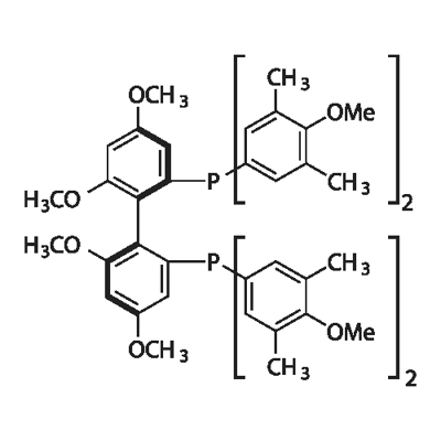 (R)-2,2'-Bis[bis(4-methoxy-3,5-dimethylphenyl)phosphino]-4,4',6,6'-tetramethoxy)-1,1'-biphenyl Struktur