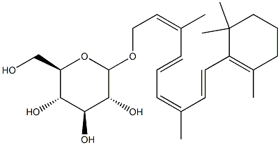 Retinyl β-D-glucoside Struktur