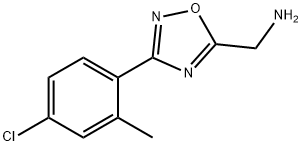 3-(4-Chloro-2-Methylphenyl)-1,2,4-oxadiazole-5-MethanaMine Struktur