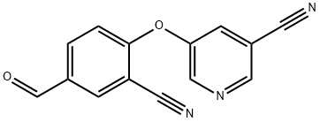 5-(2-Cyano-4-forMylphenoxy)nicotinonitrile Struktur