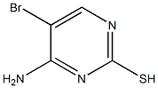 4-amino-5-bromopyrimidine-2-thiol Struktur