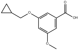 3-(CyclopropylMethoxy)-5-Methoxybenzoic acid Struktur