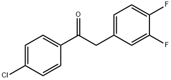 1-(4-Chlorophenyl)-2-(3,4-difluorophenyl)ethanone Struktur