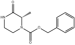 (S)-benzyl 2-Methyl-3-oxopiperazine-1-carboxylate Struktur