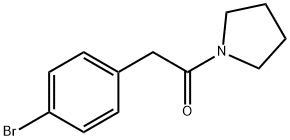 2-(4-broMophenyl)-1-(pyrrolidin-1-yl)ethanone Struktur