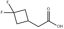 2-(3,3-Difluorocyclobutyl)acetic acid Struktur