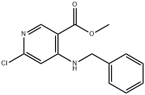 Methyl 4-(benzylaMino)-6-chloronicotinate Struktur