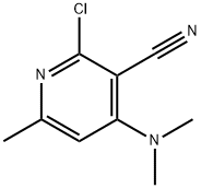 2-Chloro-4-(diMethylaMino)-6-Methylnicotinonitrile Struktur