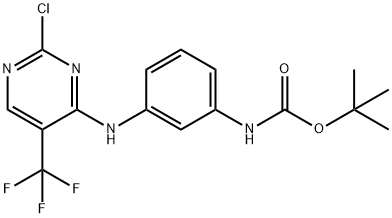 tert-butyl (3-((2-chloro-5-(trifluoroMethyl)pyriMidin-4-yl)aMino)phenyl)carbaMate