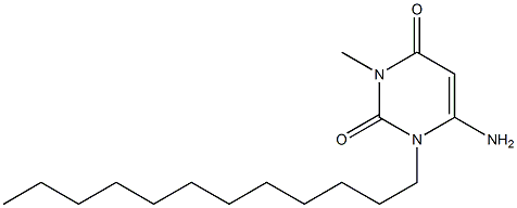 6-Amino-1-dodecyl-3-methyl-2,4(1H,3H)-pyrimidinedione Struktur