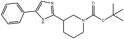 1-Piperidinecarboxylic acid, 3-(5-phenyl-1H-iMidazol-2-yl)-, 1,1-diMethylethyl ester Struktur