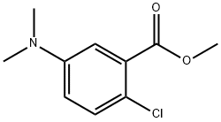 2-Chloro-5-diMethylaMino benzoic acid Methyl Struktur