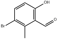 3-broMo-6-hydroxy-2-Methylbenzaldehyde Struktur