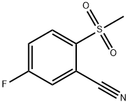 5-Fluoro-2-(Methylsulfonyl)benzonitrile Struktur