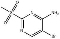 5-BroMo-2-(Methylsulfonyl)pyriMidin-4-aMine Struktur