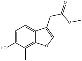 Methyl 2-(6-hydroxy-7-Methylbenzofuran-3-yl)acetate Struktur