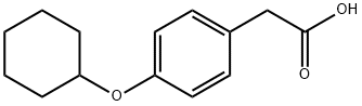 4-Cyclohexyloxybenzeneacetic acid Struktur