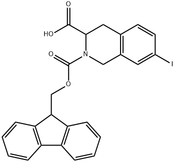 6-iodo-1,2,3,4-tetrahydroisoquinoline-3-carboxylic acid Struktur