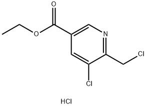 ethyl 5-chloro-6-(chloroMethyl)nicotinate hydrochloride Struktur