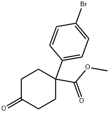 Methyl 1-(4-BroMophenyl)-4-oxocyclohexanecarboxylate Struktur