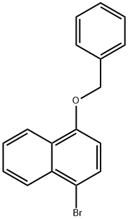 Naphthalene, 1-broMo-4-(phenylMethoxy)- Struktur