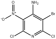 3-broMo-2,6-dichloro-5-nitropyridin-4-aMine Struktur