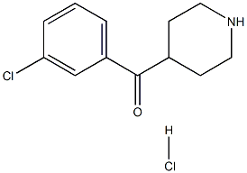 (3-Chlorophenyl)-4-piperidinyl-Methanone HCl Struktur