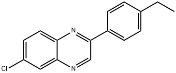 6-Chloro-2-(4-ethylphenyl)quinoxaline Struktur