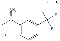 (R)-2-aMino-2-(3-(trifluoroMethyl)phenyl)ethanol hydrochloride Struktur