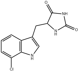 5-(7-Chloro-1H-indol-3-ylMethyl)-iMidazolidine-2,4-dione Struktur