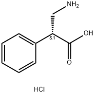 (R)-3-AMino-2-phenylpropanoic acid hydrochloride Struktur