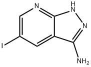 5-iodo-1H-pyrazolo[3,4-b]pyridin-3-aMine Struktur