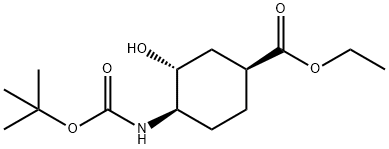 Ethyl (1S,3R,4R)4{[(tertbutoxy)carbonyl]aMino}3hydroxycyclohexane1carboxylate Struktur