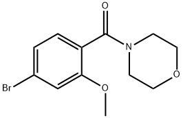 4-[(4-BroMo-2-Methoxyphenyl)carbonyl]Morpholine Struktur