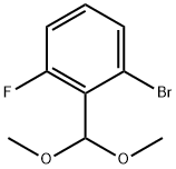 1-BroMo-2-(diMethoxyMethyl)-3-fluorobenzene Struktur