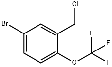 4-broMo-2-(chloroMethyl)-1-(trifluoroMethoxy)benzene Struktur