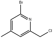 2-BroMo-6-(chloroMethyl)-4-Methylpyridine Struktur